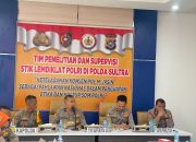 Tim STIK Lemdiklat Polri Penelitian dan Supervisi di Polda Sultra Tentang Keteladanan Komjen M. Jasin