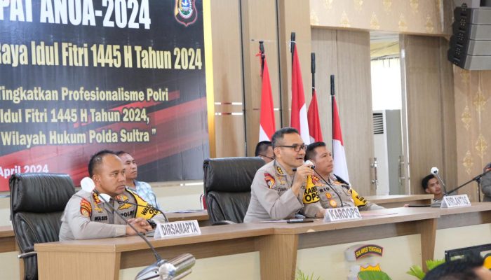 LatPra Ops Anoa 2024, Polda Sultra Fokus Keamanan Masyarakat Jelang Idul Fitri 2024