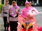 Kapolda Sultra Brigjen Pol Dwi Iriyanto, S.I.K., M,Si saat penyambutan Welcome Parade di Polda Sultra