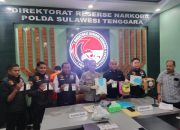 Ungkap Kasus Narkotika di Bulan April 2024, Dit Resnarkoba Polda Sultra Amankan 2,6 Kg Shabu dan 2,8 Kg Ganja