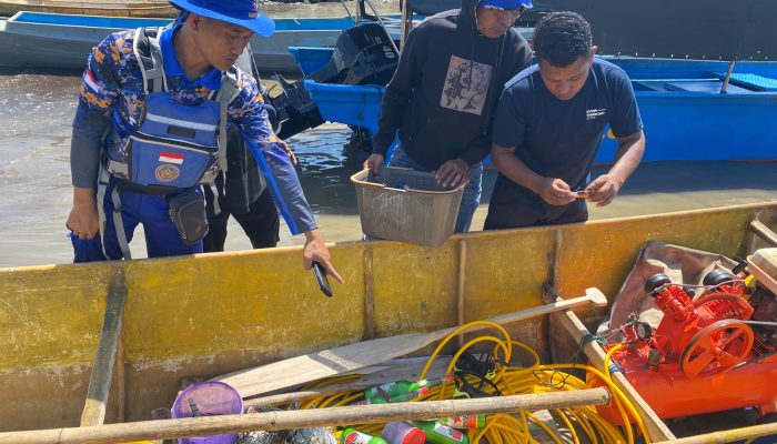Penangkapan Ikan Diduga Menggunakan Bahan Peledak di Perairan Pulau Mangata, Pelaku Menyerahkan Diri