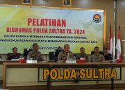 Dibuka Wakapolda, Personel Humas Polda Sultra Latihan Peningkatan Kemampuan Hadapi Pilkada 2024