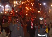 Polres Konut Turunkan 48 Personel Amankan Giat Malam Taptu dan Pawai Obor Tradisi Sambut Hut RI ke-79