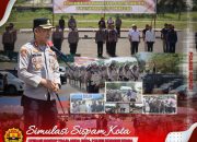 Operasi Mantap Praja Anoa-2024, Polres Konawe Utara Gelar Simulasi Sispamkota Kesiapan Pengamanan Pilkada Serentak Tahun 2024