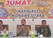 Jumat Curhat, Kapolres Konut Himbau Warga Andowia Jaga Silaturahmi dan Persatuan