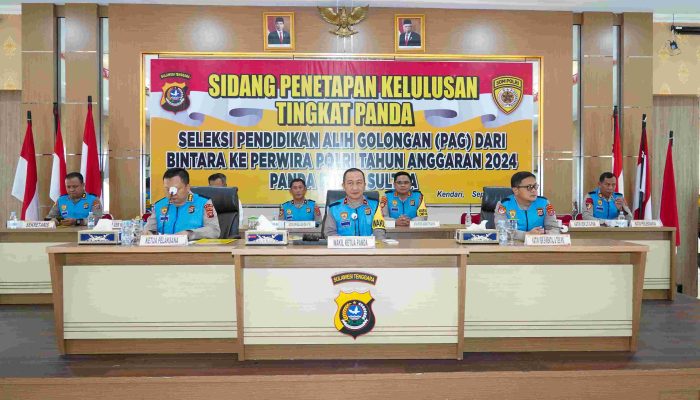 Sidang Kelulusan Pendidikan Alih Golongan (PAG), 45 Orang Bintara Senior Polda Sultra Terpilih Untuk Mengikuti Pendidikan Perwira