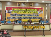 Penandatanganan Pakta Integritas dan Pengambilan Sumpah Seleksi Bintara Polri di Polda Sultra Tahun 2024/2025