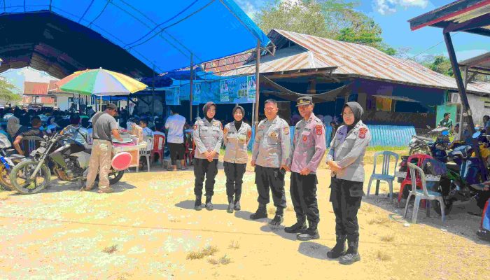 Pengamanan Kampanye Dialogis di Kecamatan Lambuya, Kabupaten Konawe Berlangsung Lancar dan Kondusif