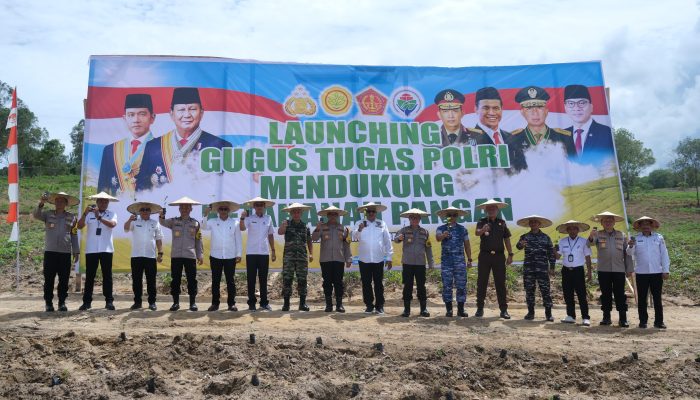 Polda Sulawesi Tenggara Launching Gugus Tugas Mendukung Ketahanan Pangan